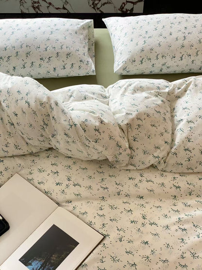 Morning Dew Branches · 100% Knit Cotton Bedding Set