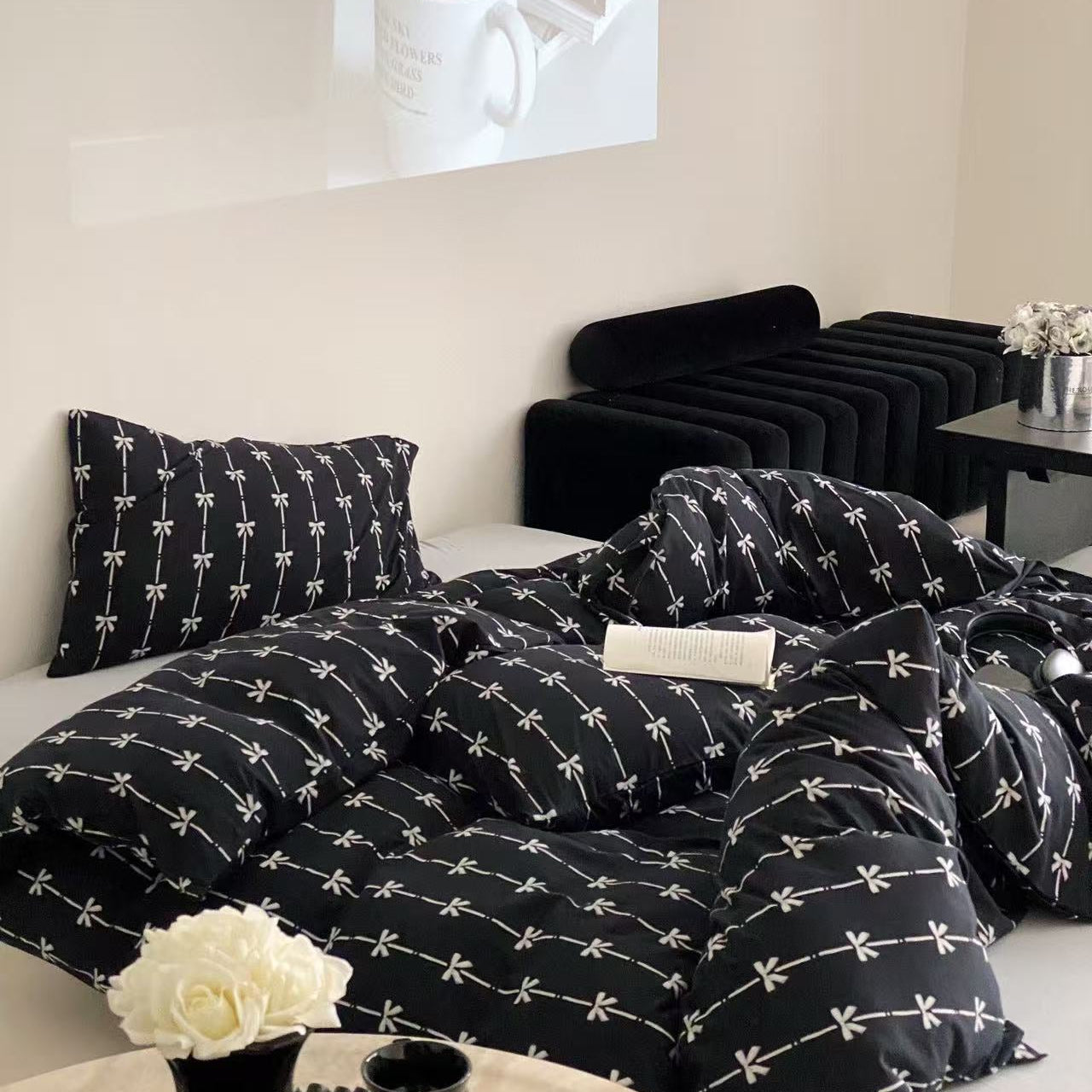 Noir Ribbon · 100% Knit Cotton Made from Premium Australian Cotton