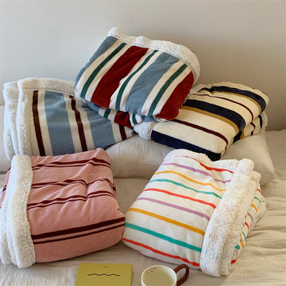 Nordic Stripes Cozy Blanket