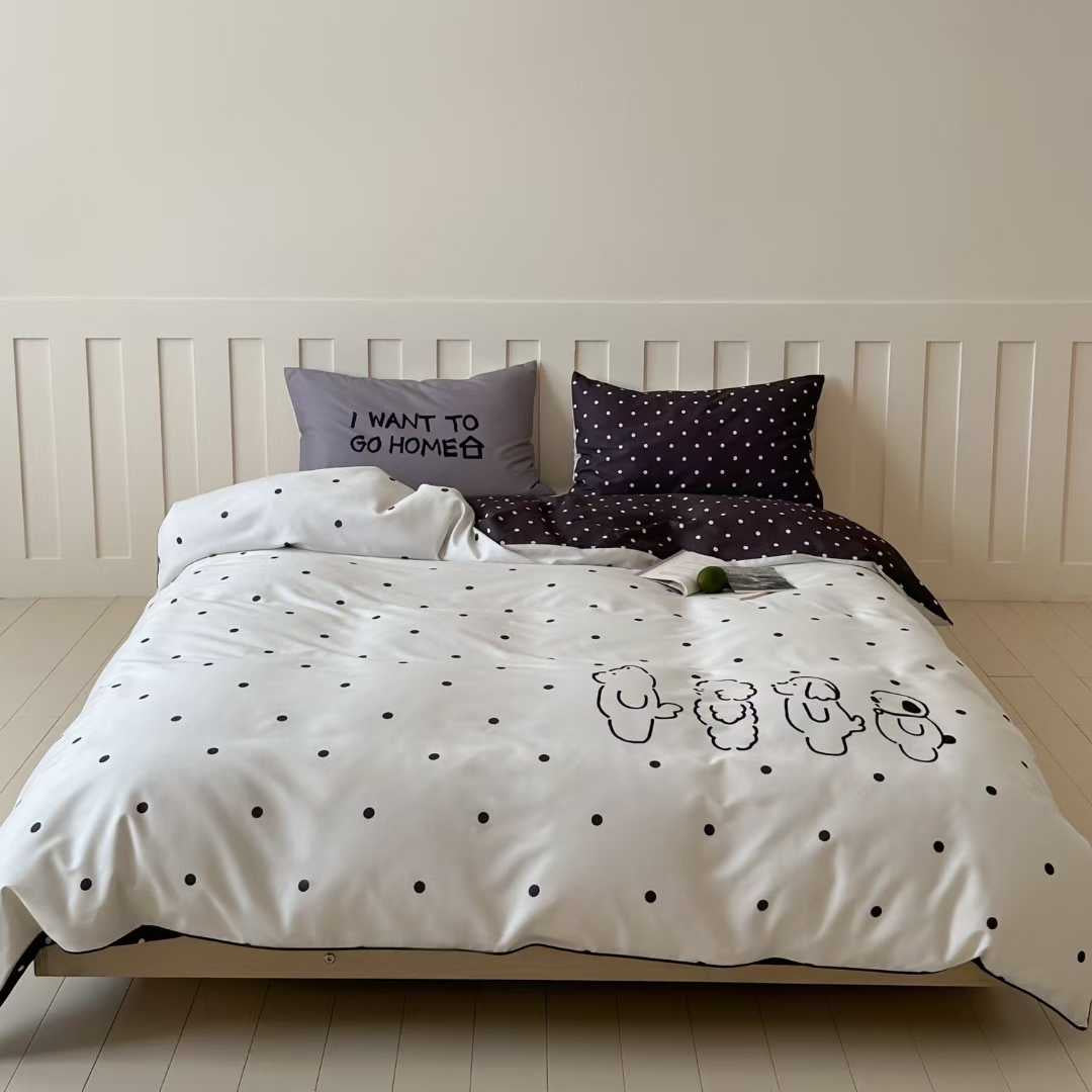 Off-duty Pup · 100s Cotton Flannel Bedding Set