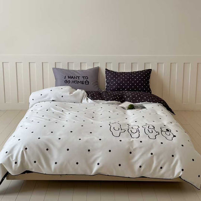 Off-duty Pup · 100s Cotton Flannel Bedding Set