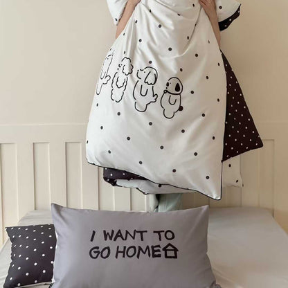 Off-duty Pup · 100s Cotton Flannel Bedding Set