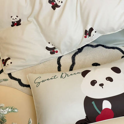 Panda Hugs · 100s Cotton Flannel Bedding Set