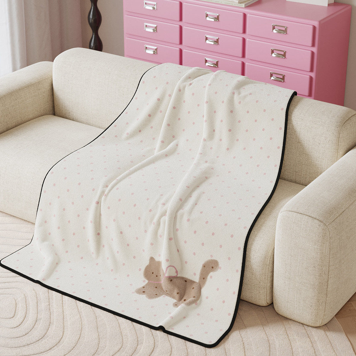 Pastel Dream Milk Velvet Throw Blanket