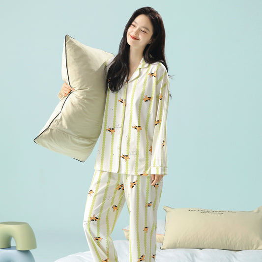 Paws & Whispers · Women's Cotton Long Sleeve Pajama Set