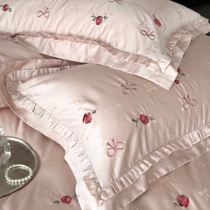 Peach Thé Blend · Tencel-Cotton Bedding Set