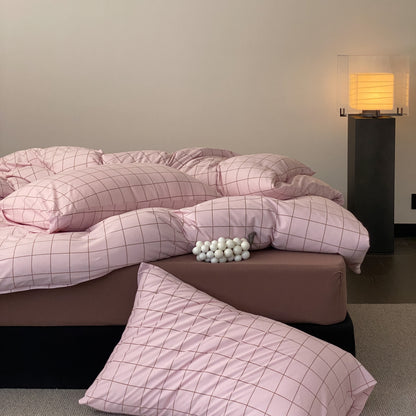 Pink Diary · 100% Knit Cotton Bedding Set