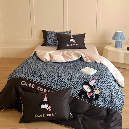 Pink Paws  · 100% Long Staple Cotton Bedding Set