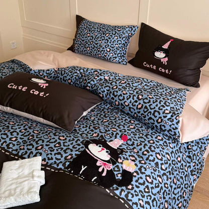 Pink Paws  · 100% Long Staple Cotton Bedding Set