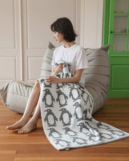Pixel Penguin · Cotton Bath Towel