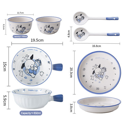 Playful Dog · Ceramic Dinnerware Set