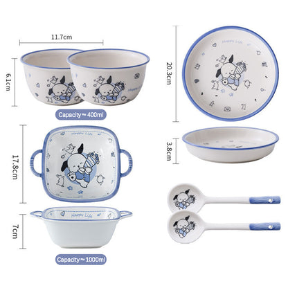 Playful Dog · Ceramic Dinnerware Set