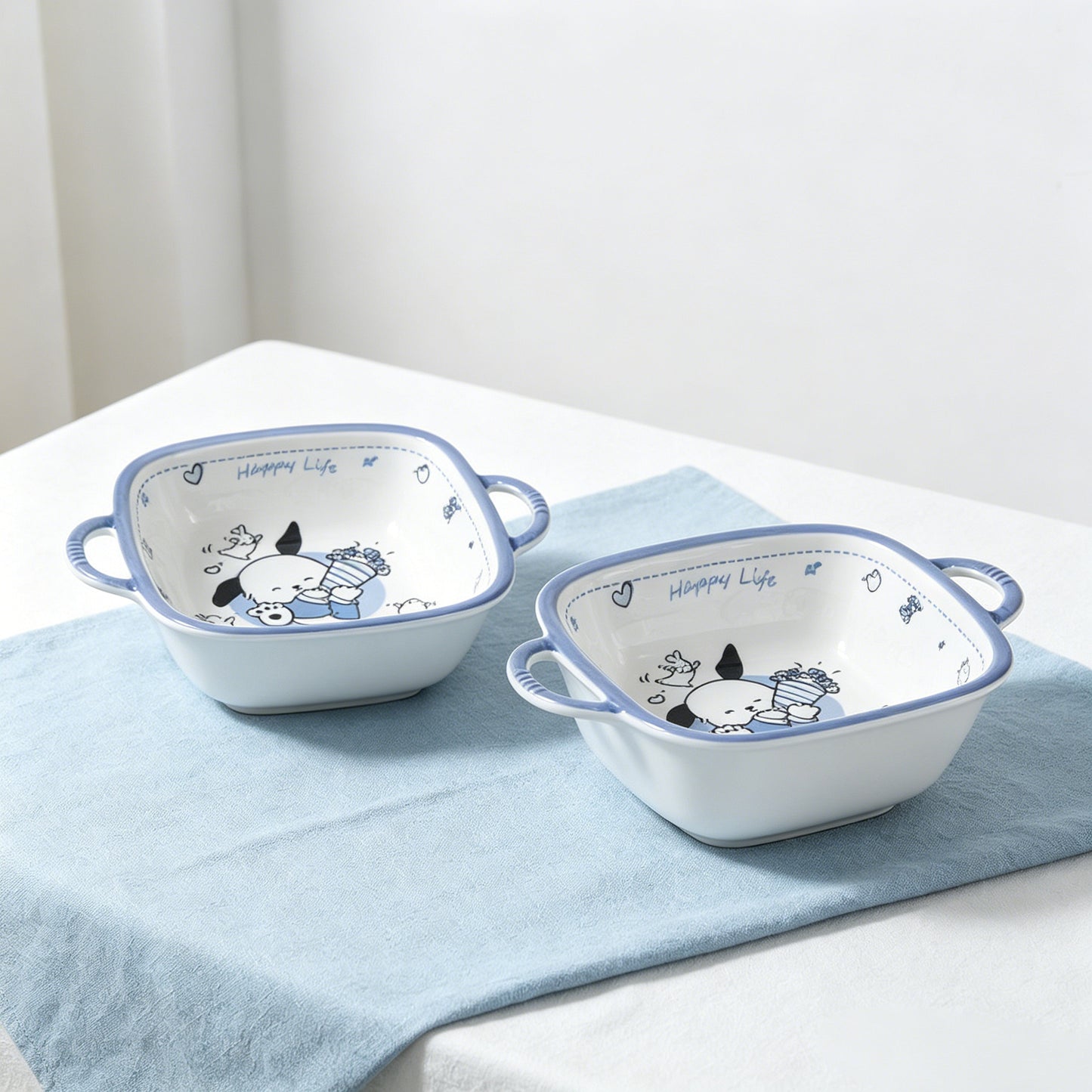 Playful Dog · Ceramic Dinnerware Set