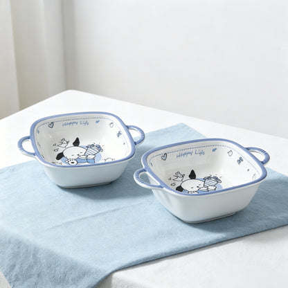 Playful Dog · Ceramic Dinnerware Set