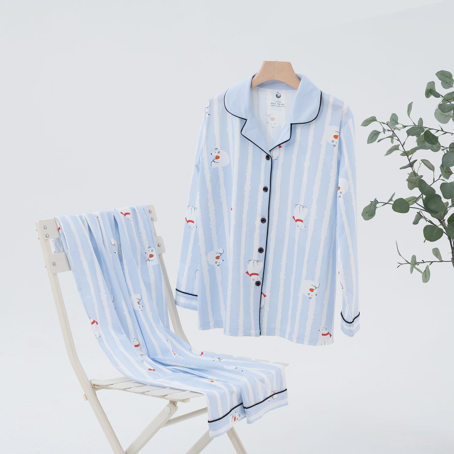 Polar Tales · Couple Cotton Long Sleeve Pajama Set