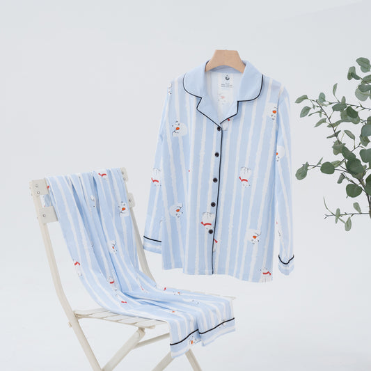 Polar Tales · Couple Cotton Long Sleeve Pajama Set