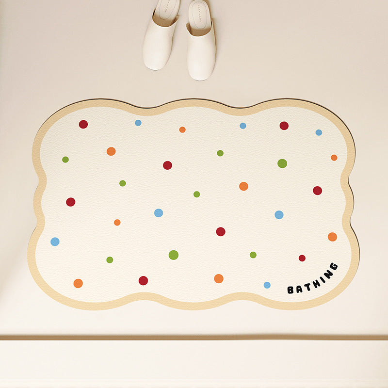 Polka Dot - Soft Diatomaceous Earth Bath Mat 40x60cm/50x80cm