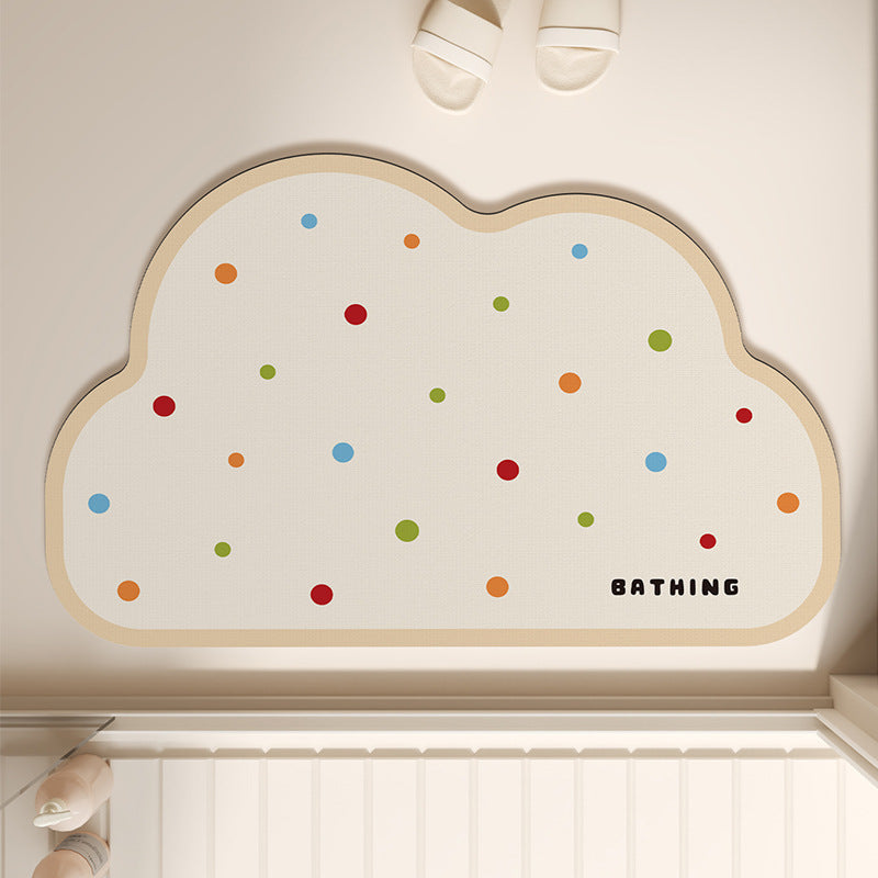 Polka Dot - Soft Diatomaceous Earth Bath Mat 40x60cm/50x80cm
