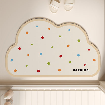 Polka Dot - Soft Diatomaceous Earth Bath Mat 40x60cm/50x80cm