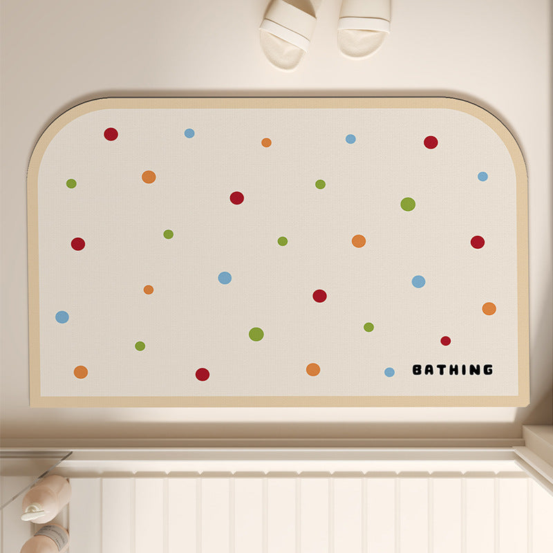 Polka Dot - Soft Diatomaceous Earth Bath Mat 40x60cm/50x80cm