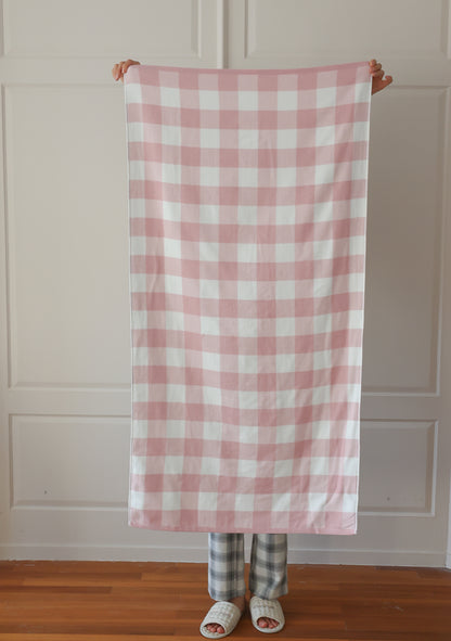 Quiet Plaid · Double-Layer Muslin Bath Towel