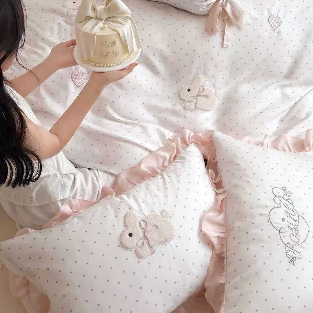 Rosie Bunny Dot · 100% Tencel™ Bedding Set