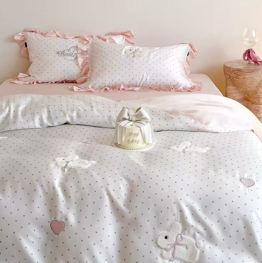 Rosie Bunny Dot · 100% Tencel™ Bedding Set