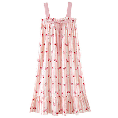 Rosy Cherry · Women's Modal Cotton Nightdress