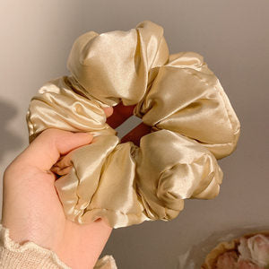 Sunny Butter Yellow & Pastel Hair Scrunchies Collection