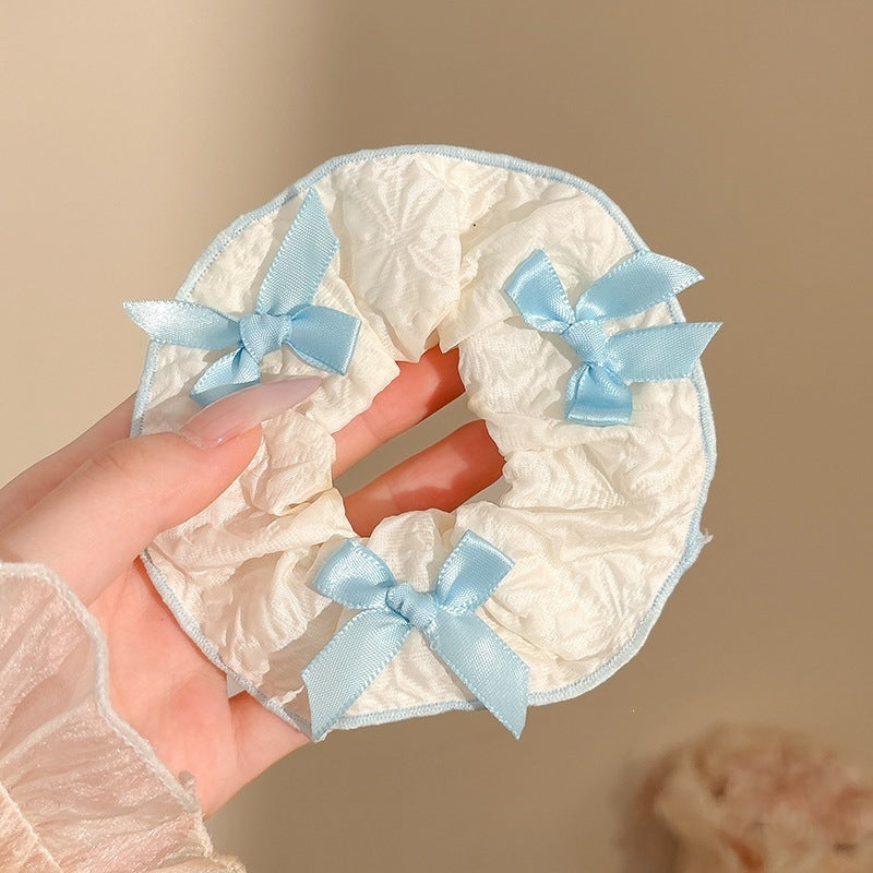 Cozy Blue Aesthetic Hair Scrunchies