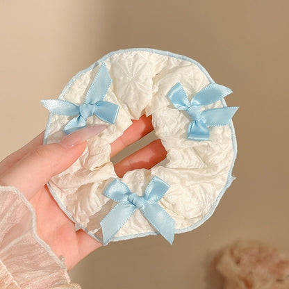 Cozy Blue Aesthetic Hair Scrunchies