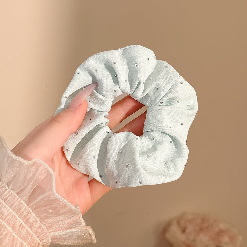 Cozy Blue Aesthetic Hair Scrunchies