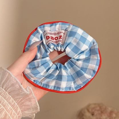 Cozy Blue Aesthetic Hair Scrunchies
