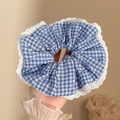 Cozy Blue Aesthetic Hair Scrunchies