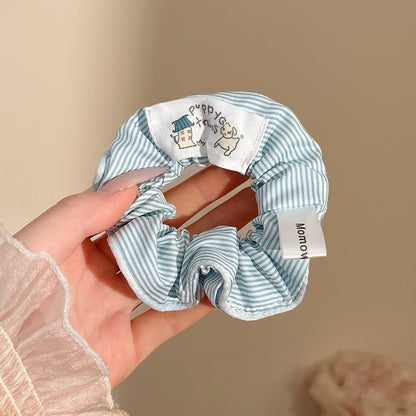 Cozy Blue Aesthetic Hair Scrunchies