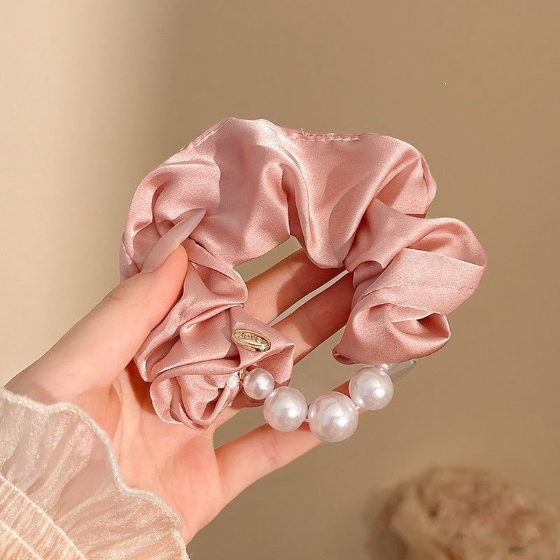 Sweet Pink Bow & Floral Hair Scrunchies Collection