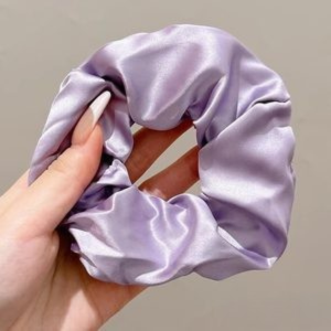 Dreamy Lavender & Lilac Satin Hair Scrunchies Collection
