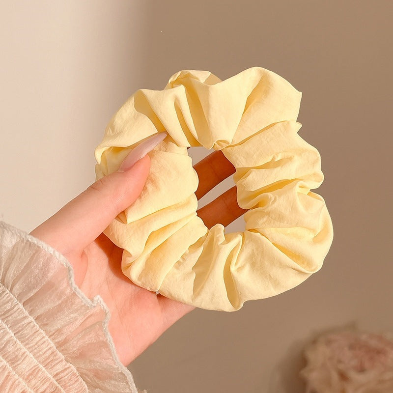 Sunny Butter Yellow & Pastel Hair Scrunchies Collection