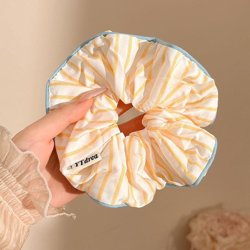 Sunny Butter Yellow & Pastel Hair Scrunchies Collection
