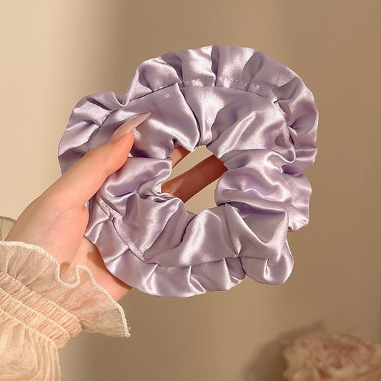 Dreamy Lavender & Lilac Satin Hair Scrunchies Collection