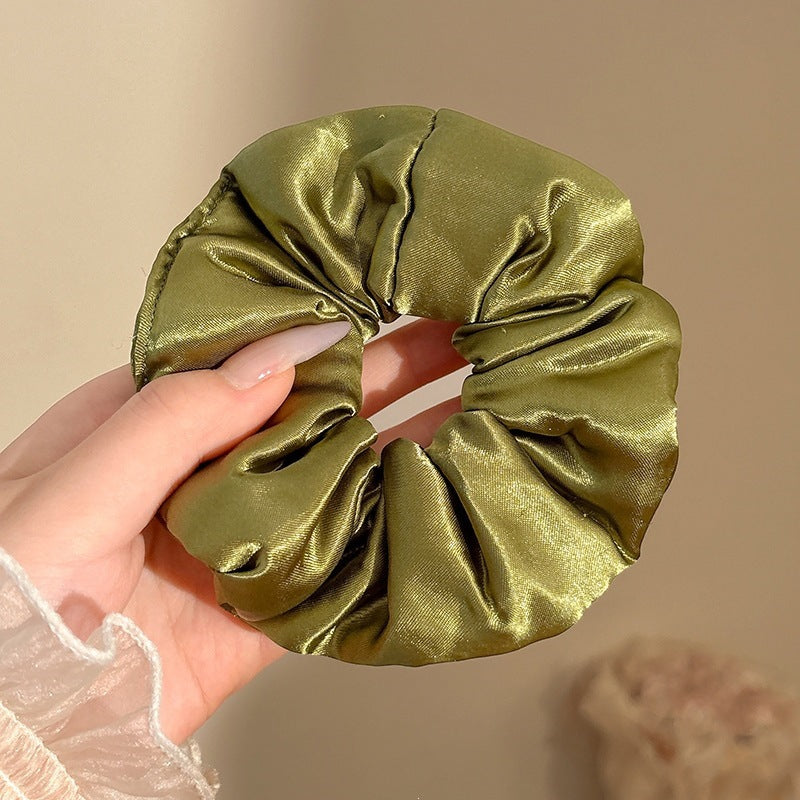 Sage Green & Olive Hair Scrunchies
