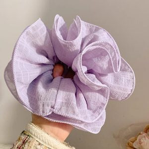 Dreamy Lavender & Lilac Satin Hair Scrunchies Collection