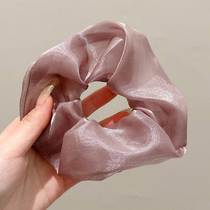 Dreamy Lavender & Lilac Satin Hair Scrunchies Collection