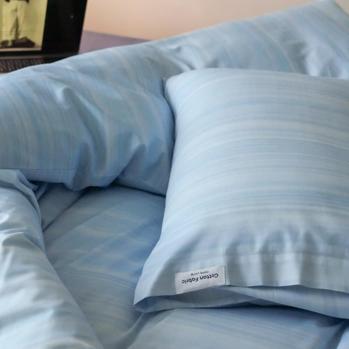 Serene Stripe · 100% Cotton Bedding Set