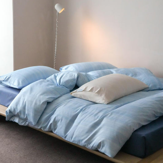 Serene Stripe · 100% Cotton Bedding Set