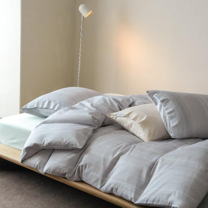 Serene Stripe · 100% Cotton Bedding Set