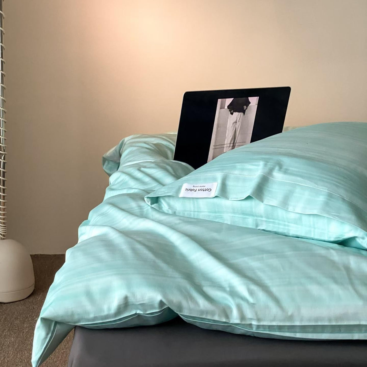 Serene Stripe · 100% Cotton Bedding Set