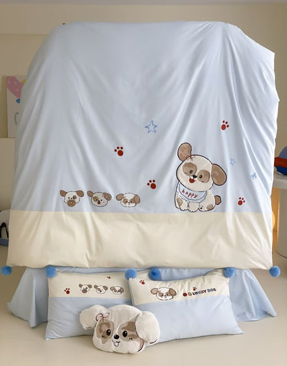 Snoozy Pup · 100S Long Staple Cotton Bedding Set