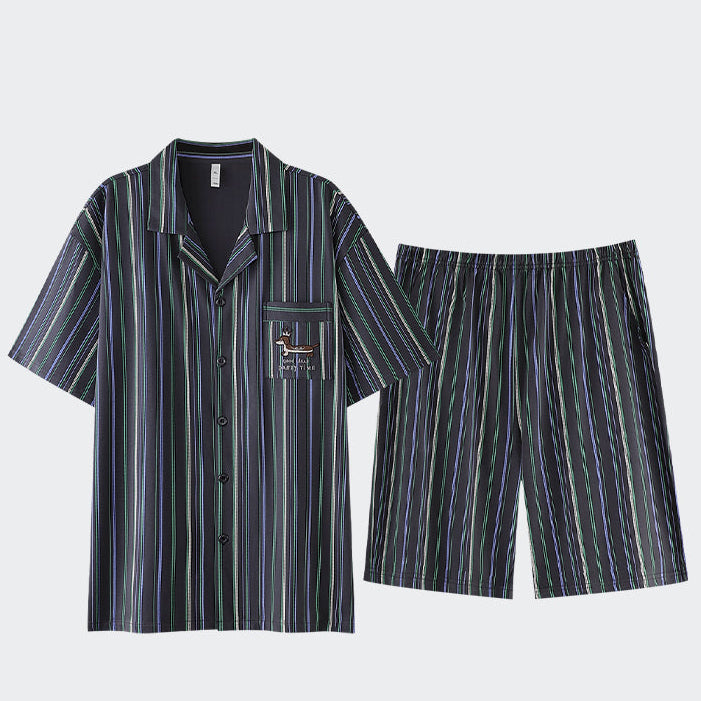 Snuggle Pup  · Couple Cotton Short Sleeve Pajama Set