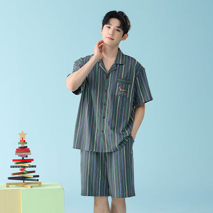 Snuggle Pup  · Couple Cotton Short Sleeve Pajama Set